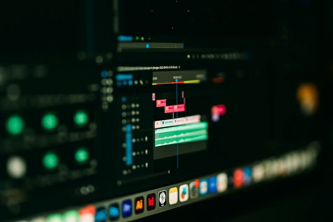 video editing screen