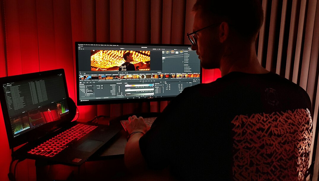 professional video editing suite