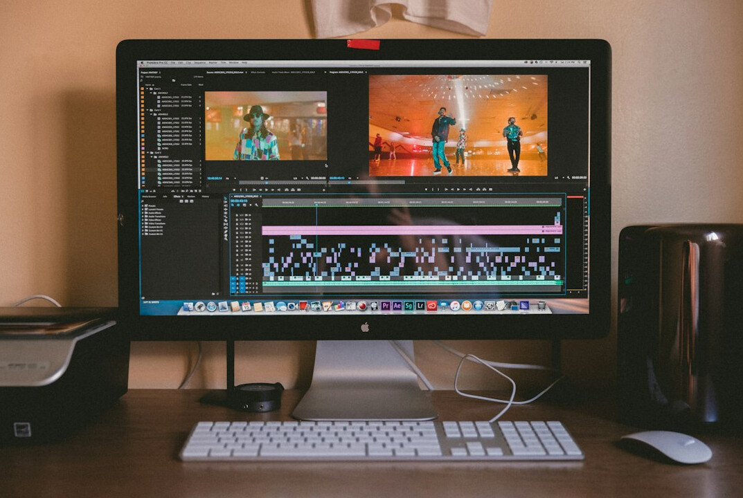 video editing workspace
